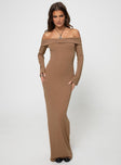 Maida Maxi Dress Light Brown