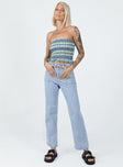 Jeans 100% cotton Light wash blue Zip & button fastening  Belt looped waist  Classic five-pocket design  Straight leg 