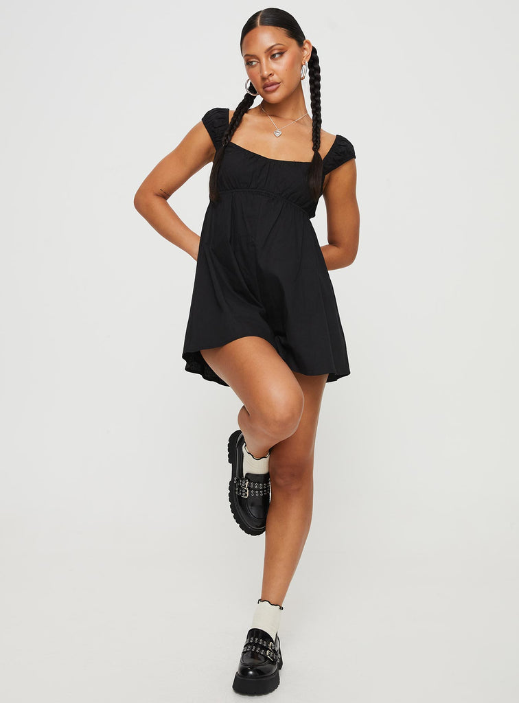 Bridgid Playsuit Black