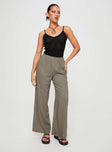 Linen pants Elasticated waistband, twin back pockets, wide leg