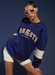 JGR & STN Vintage Retro Sweatshirt Blue