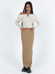 Nicolle Maxi Skirt Beige