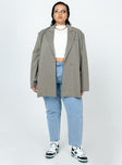 Codi Oversized Blazer Grey Curve