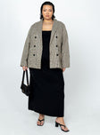 Mrs Nancy Blazer Beige Curve