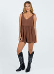 Tessa Playsuit Brown