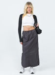 Crosswalk Maxi Skirt Slate