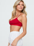 Remi Bralette Red