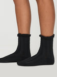 Rutherford Socks Black