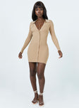 Angelica Mini Dress Beige