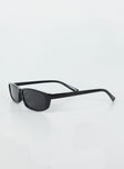 Sunglasses Slim design Black tinted lenses Lightweight