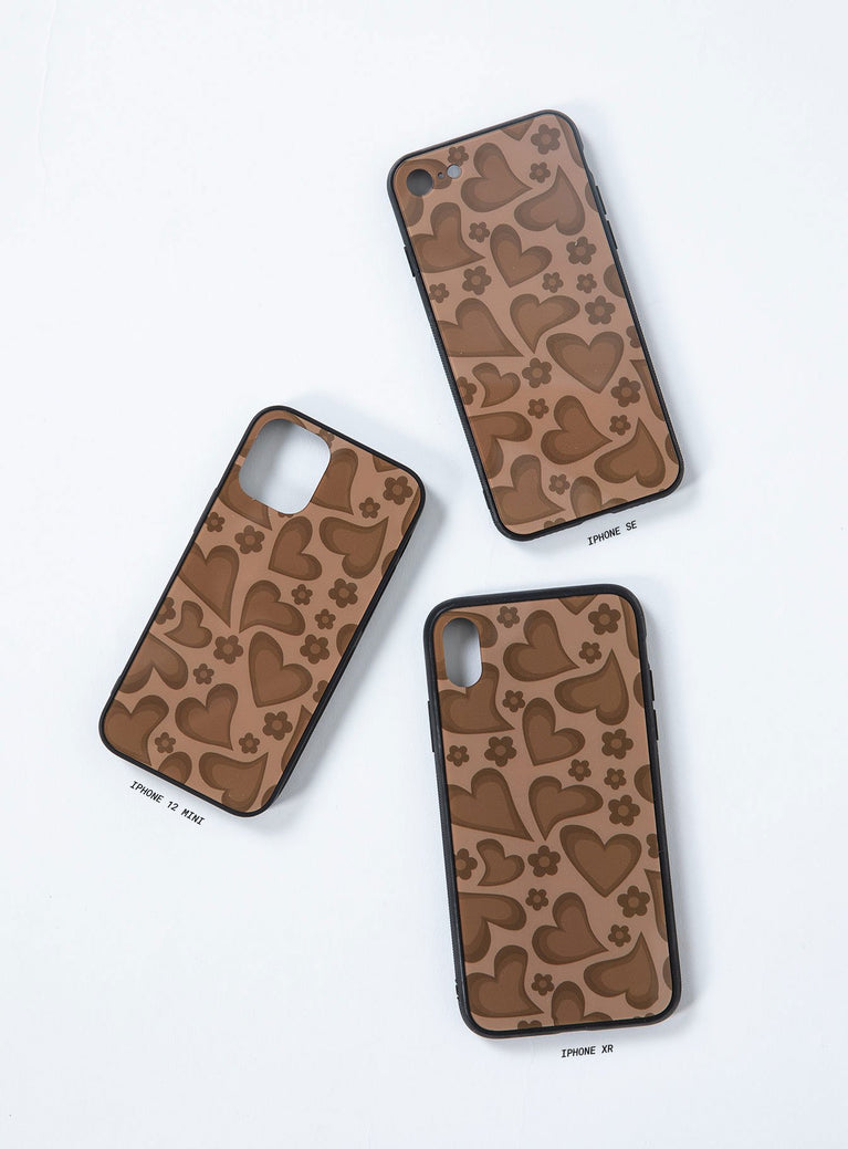 Skip A Beat iPhone Case Brown