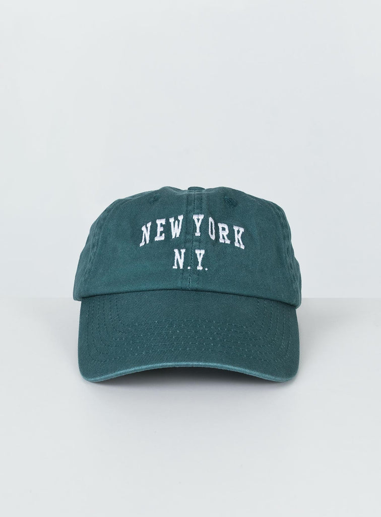 New York Dad Cap Green