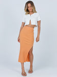 Tanna Midi Skirt Orange