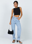 Connection Ankle Tie Denim Jeans