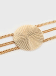 Gold-toned chain belt Lobster clasp fastening