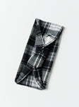 Headband Plaid print Lightweight Good stretch