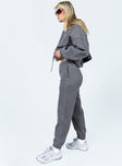 Track pants Elasticated waistband & cuffs Twin hip pockets  Soft lining 