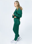 Track pants Elasticated drawstring waist  Twin hip pockets  Elasticated cuffs  Soft lining 