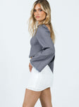 Mini skirt Anglaise material Invisible zip fastening at back