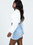 Kahn Mini Skirt Blue