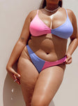 Rachel Bikini Bottoms Blue/Pink Curve