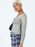 Cardigan Twisted bust Open front design Good stretch