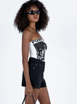 Estrella Denim Shorts Black Princess Polly high-rise 