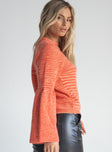 Duncan Oversized Sweater Orange