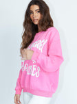 Match My Energy Crewneck Jumper/Sweater Pink