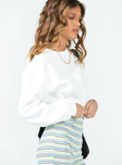 Florian Sweater White Princess Polly  Cropped 