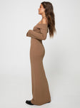 Maida Maxi Dress Light Brown