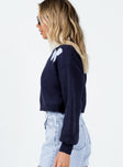 Mia Blake Sweater Blue Princess Polly  Cropped 