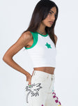 Izzy Star Tee White / Green