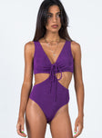 Corinna Bodysuit Purple