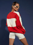 JGR & STN Vintage Varsity Sweatshirt Red