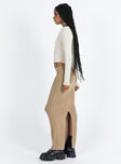 Nicolle Maxi Skirt Beige