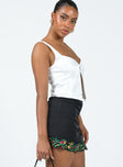 Floreto Mini Skirt Black