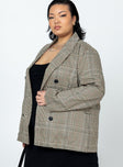 Mrs Nancy Blazer Beige Curve