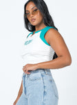 Tough Love Top White / Blue