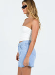 The Swalla Shorts Eco Light Blue Denim