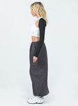 Crosswalk Maxi Skirt Slate