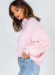 Innerbloom Oversized Sweater Pink