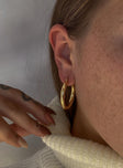 Livingston Gold Plated Hoop Earrings