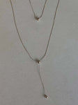 Necklace set Dainty chains Gold-toned Lobster clasp fastening