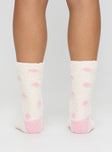 Fluffy sock pack Pack of two, graphic print