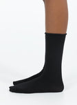 Garnet Socks Black