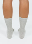 Strand Socks Grey