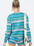 Tallow Knit Stripe Sweater Multi Princess Polly  Cropped 