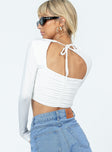 Danai Long Sleeve Top White Lower Impact