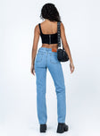 Princess Polly Mid Rise  Hewie Mom Jeans Denim